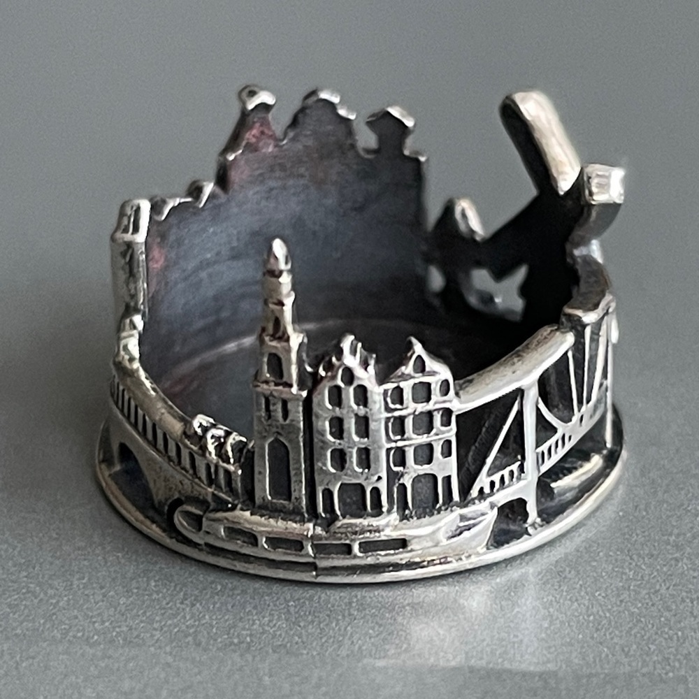 Authentic OHM Beads XXX Panorama Sterling Silver Travel Charm Necklace, …